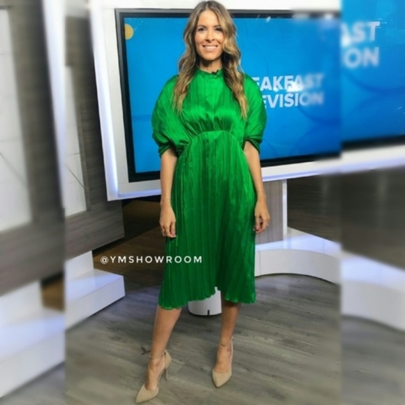 ZARA Studio Pleated midi dress M 711/RQ - Picture 4 of 8